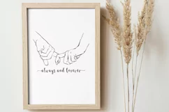 Couple hands printable poster - wedding print - love poster Product Image 1