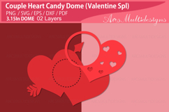 Couple Heart Cand Dome Holder Product Image 2