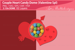 Couple Heart Cand Dome Holder Product Image 3