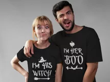 I'm his witch SVG, I'm her boo SVG, funny halloween svg Product Image 3