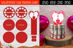 Couple Money Cake SVG| Valentines Day SVG |Money Cake Holder Product Image 4