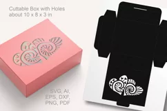 Couple of Valentine Tribal Style Hearts Rectangular Gift Box