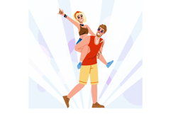 festival couple summer concert vector Product Image 1