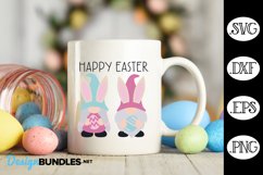 Gnomes Happy Easter SVG | Easter Gnome SVG Product Image 1