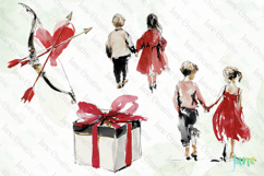 Couples, Hearts, Bouquets Valentine Cliparts Product Image 1