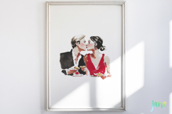 Couples, Hearts, Bouquets Valentine Cliparts Bundle Product Image 9