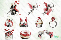 Couples, Hearts, Bouquets Valentine Cliparts Bundle Product Image 10
