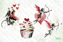 Couples, Hearts, Bouquets Valentine Cliparts Product Image 1