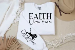 Faith Over Fear Sleeve SVG, Christian SVG Design Product Image 3