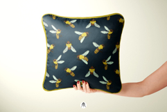 Chalky Bee and Ditsy Wildflower Seamless Patterns Product Image 3