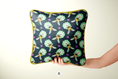 Rustic Chalk Floral and Honeybee Patterns Product Image 3