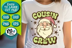 Cousin Crew - A Christmas Family Matching Cricut Cut file