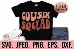 Cousin Squad SVG - Cousin Crew Design - Big Cousin Retro Product Image 1