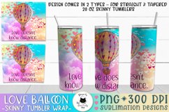 Air Balloon Tumbler Design | Valentine Tumbler Wrap Product Image 1