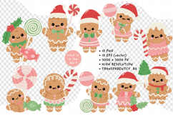 Cute Gingerbread Christmas Cookie PNG Vector Clipart Product Image 2