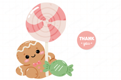 Cute Gingerbread Christmas Cookie PNG Vector Clipart Product Image 3