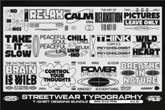 Streetwear Typography Vol. 12 T-shirt Design Bundle Product Image 1