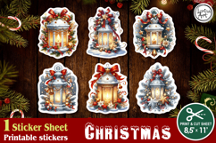 Christmas. Print & Cut Stickers PNG / Lantern Product Image 1