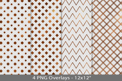 Copper foil seamless pattern overlay, PNG Product Image 1