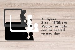 Valentines day svg, Love photo frame laser cut, pregnant Product Image 2