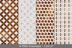 Copper foil seamless pattern overlay, PNG Product Image 1