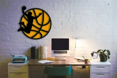 Basketball 3D Layered SVG, Sports Laser Cut File, wall art Product Image 2