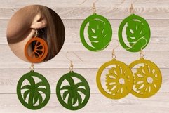 Earrings Laser Cutting Files, summer dangle jewerly bundle Product Image 3
