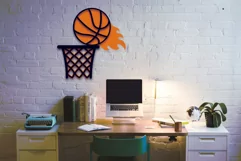 Basketball 3D Layered SVG, Sports Laser Cut File, wall art Product Image 3