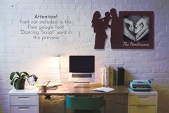 Valentines day svg, Family photo frame laser cut, baby birth Product Image 3