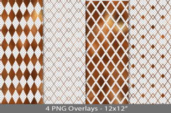 Copper foil seamless pattern overlay, PNG Product Image 1