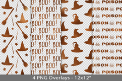 Copper foil seamless pattern overlay, PNG Product Image 1