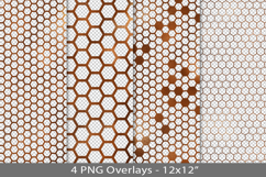 Copper foil seamless pattern overlay, PNG Product Image 1