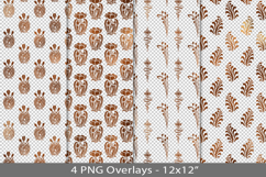 Copper foil seamless pattern overlay, PNG Product Image 1