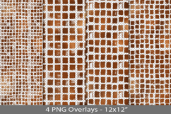Copper foil seamless pattern overlay, PNG Product Image 1