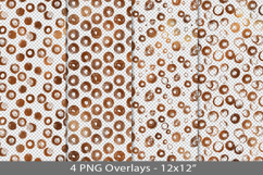 Copper foil seamless pattern overlay, PNG Product Image 1