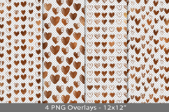 Copper foil seamless pattern overlay, PNG Product Image 1