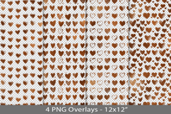 Copper foil seamless pattern overlay, PNG Product Image 1
