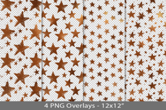 Copper foil seamless pattern overlay, PNG Product Image 1