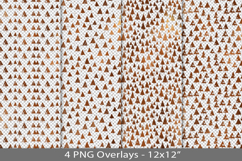 Copper foil seamless pattern overlay, PNG Product Image 1