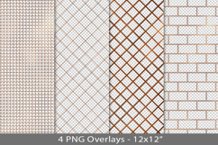 Copper foil seamless pattern overlay, PNG Product Image 1