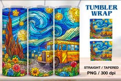 Stained Glass Tumbler, 20 oz Tumbler Wrap Product Image 1