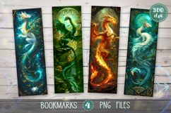 Bookmarks design - Celtic Elemental Dragons. Product Image 1