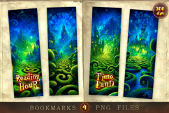 Bookmarks design - Clock Fairy Tale. Product Image 1