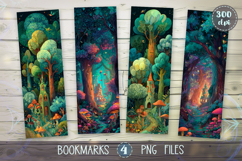 Bookmarks design - Magical Fairy Tale Forest. Product Image 1