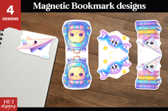 Cute School Magnetic bookmark, Back to school bookmark Product Image 1