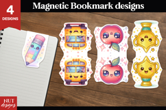 Kawaii School Magnetic bookmark, Back to school bookmark Product Image 1