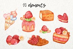 Sweet Dessert Valentine Clipart and sublimation Product Image 3