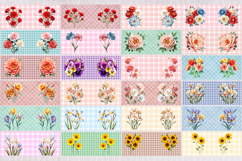 Vintage summer flowers design mug wrap 15 oz 11 oz BUNDLE Product Image 4
