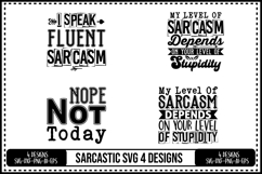 Funny Sarcastic Svg 4 Designs Product Image 1