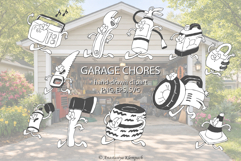 Garage Chores Funny Doodles Product Image 1